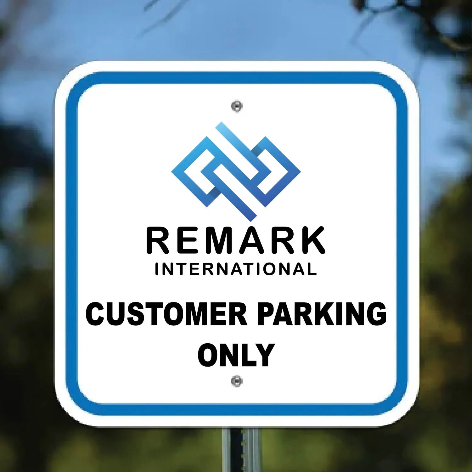 Durable rigid signs including corrugated plastic, PVC, and aluminum.