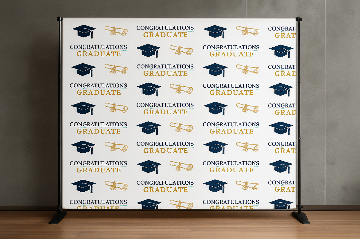 put this design on a step and repeat banner backdrop