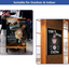 A two-panel layout showcasing a custom printed PVC sign used outdoors in an A-frame holder and indoors mounted to a wood wall.⁠