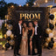 Professional red carpet step and repeat backdrop banner for a movie premiere featuring gold "World Premiere" typography and elegant spotlight effects.