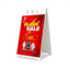 White Economy Signicade A-frame sidewalk sign featuring a bold red flash sale graphic insert.⁠