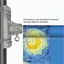 Close-up technical graphic showing how the top and bottom banner grommets securely attach to the mounting hardware arm.⁠